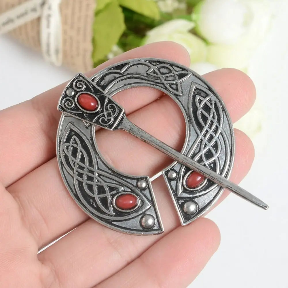 Women's Viking Celtic Knot Medieval Renaissance Shawl Pin Brooch