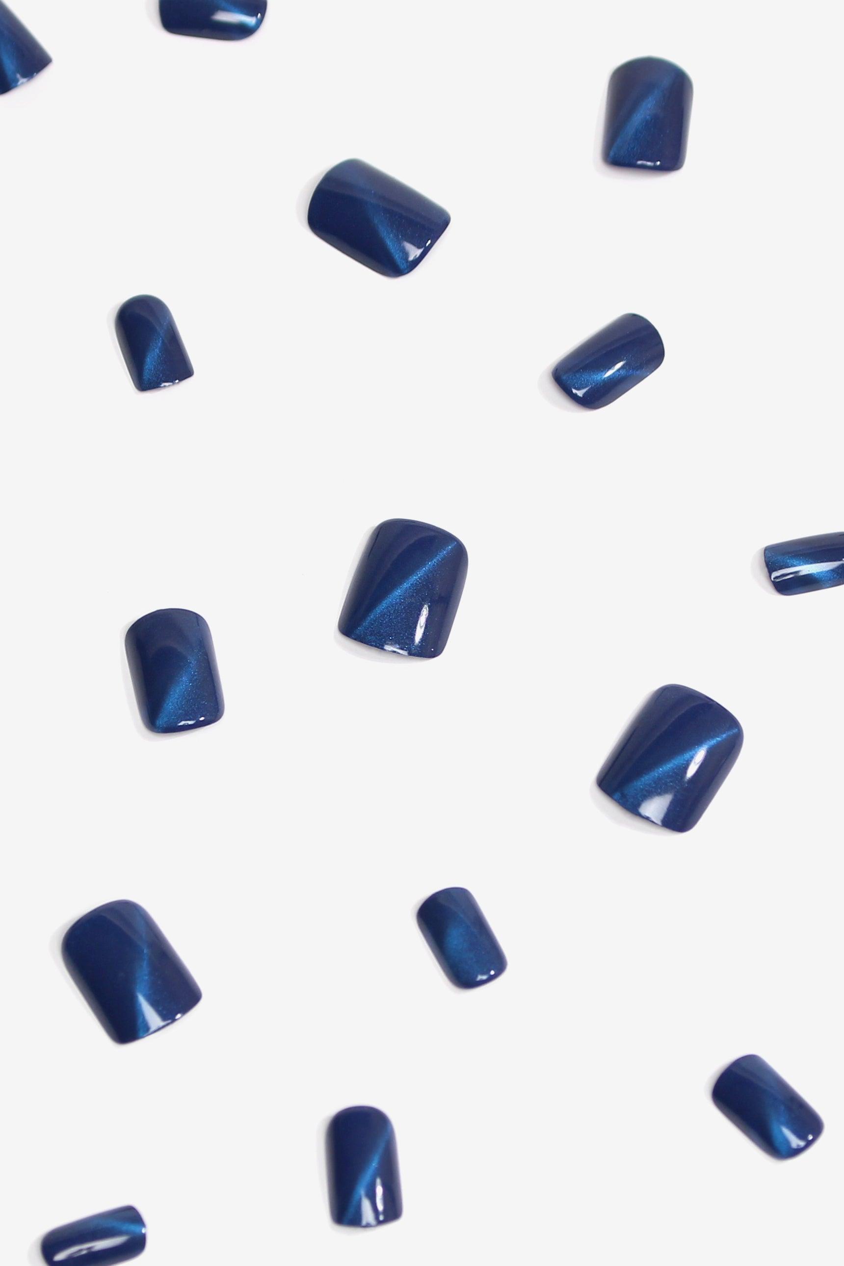 Starlite Blue - Night Sky Soft & Durable Press-On Nails (28 Pack) - Lovez Aqua© - 