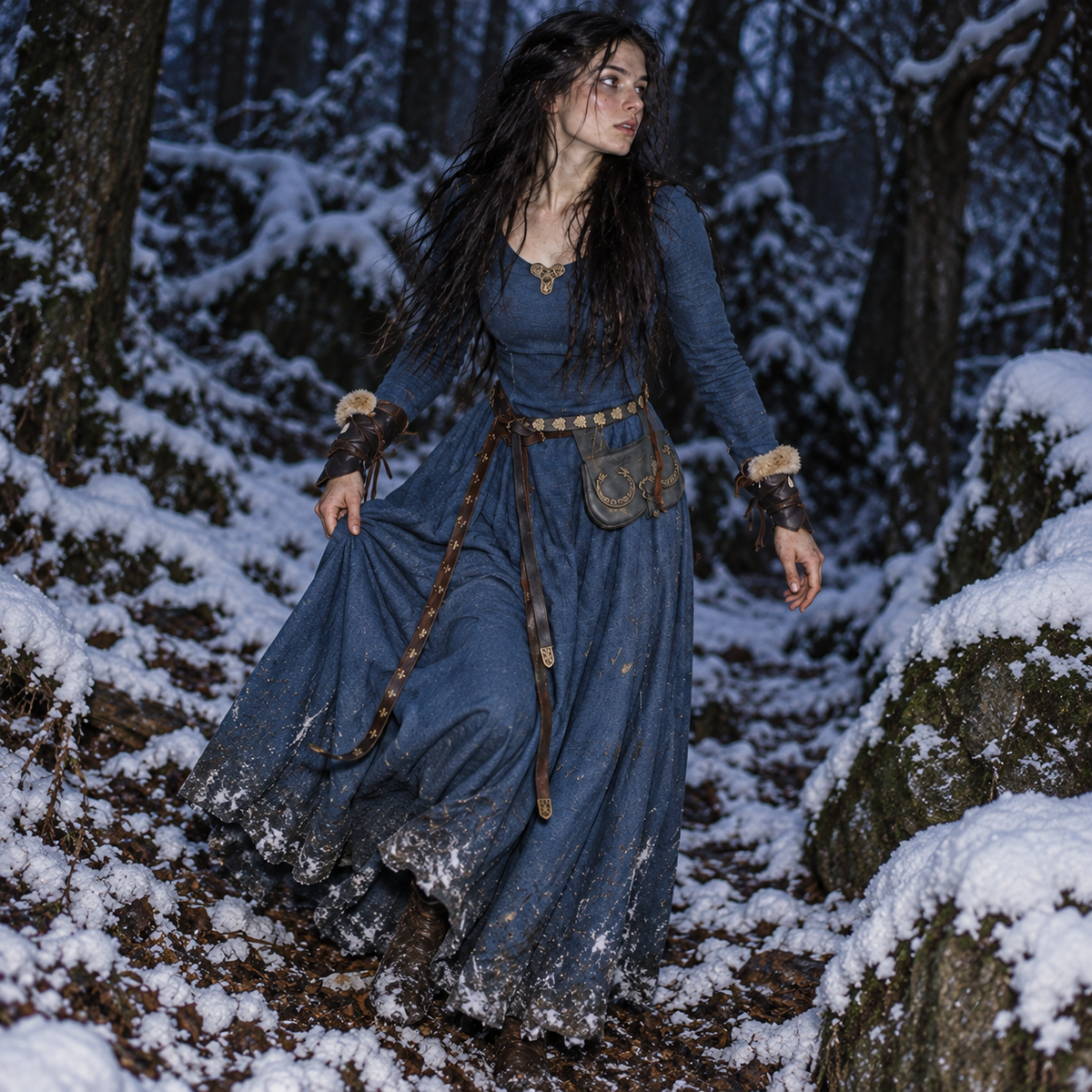 The Originals Tatia Replica Medieval Long Sleeve Maxi Dress