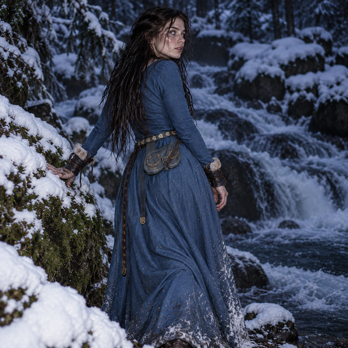 The Originals Tatia Replica Medieval Long Sleeve Maxi Dress