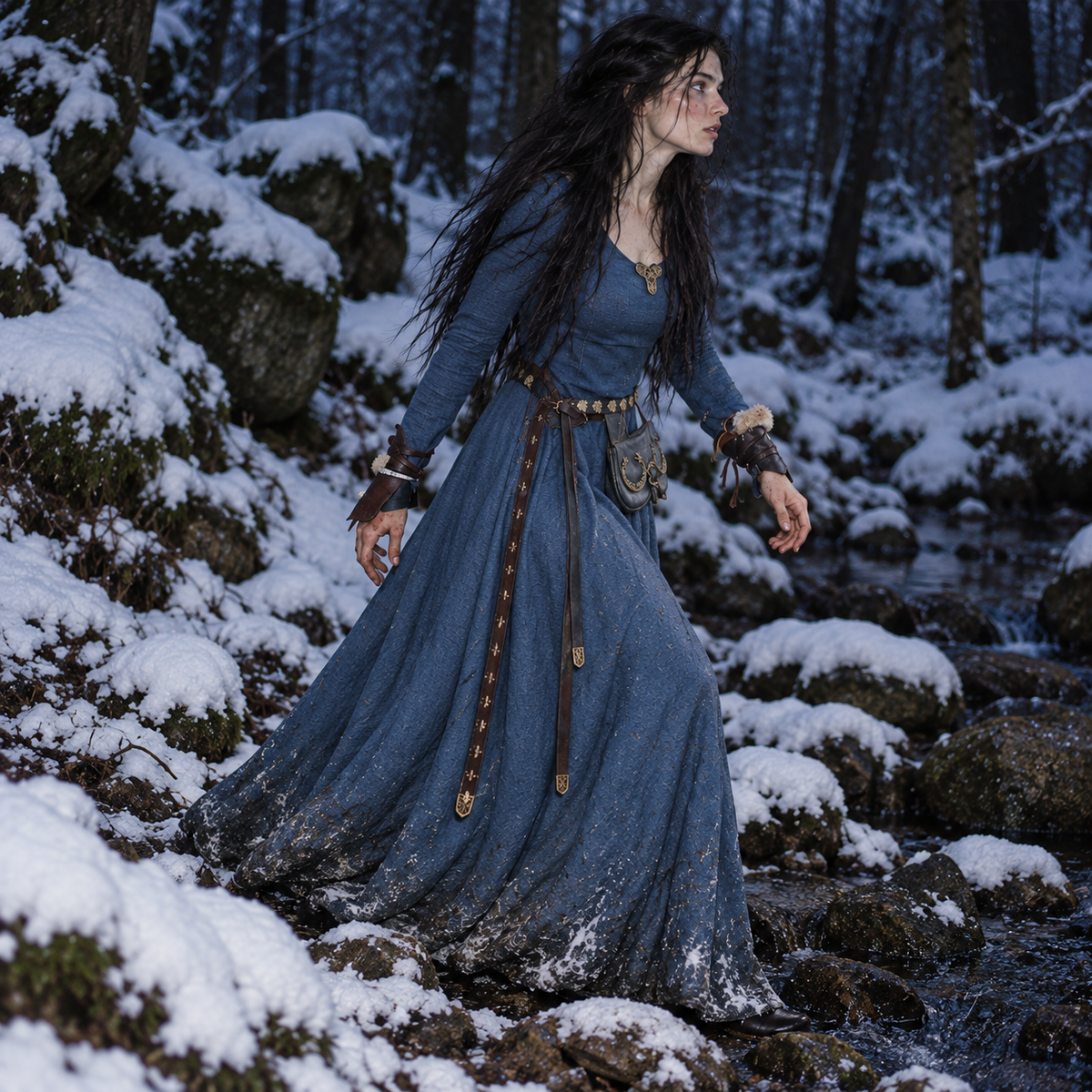 The Originals Tatia Replica Medieval Long Sleeve Maxi Dress