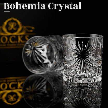 "The Privilege Collection" Engraved Star Crystal Whiskey Glasses (2 Piece Set) - Lovez Aqua© - 