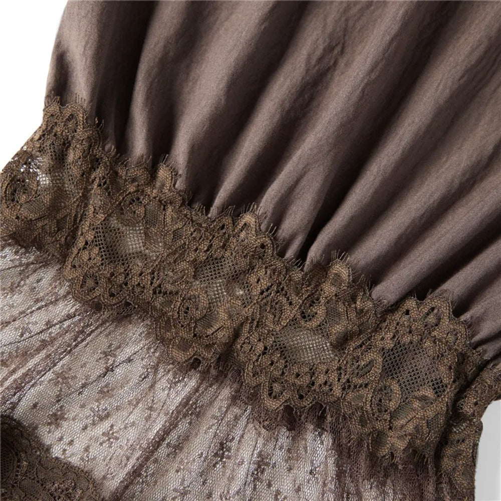 Vintage Victorian Lace-Trimmed Calf-Length Women's Bloomers with Drawstring