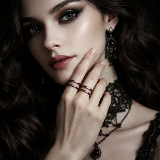 Vintage Copper Minimalistic Open Band Unisex Ring