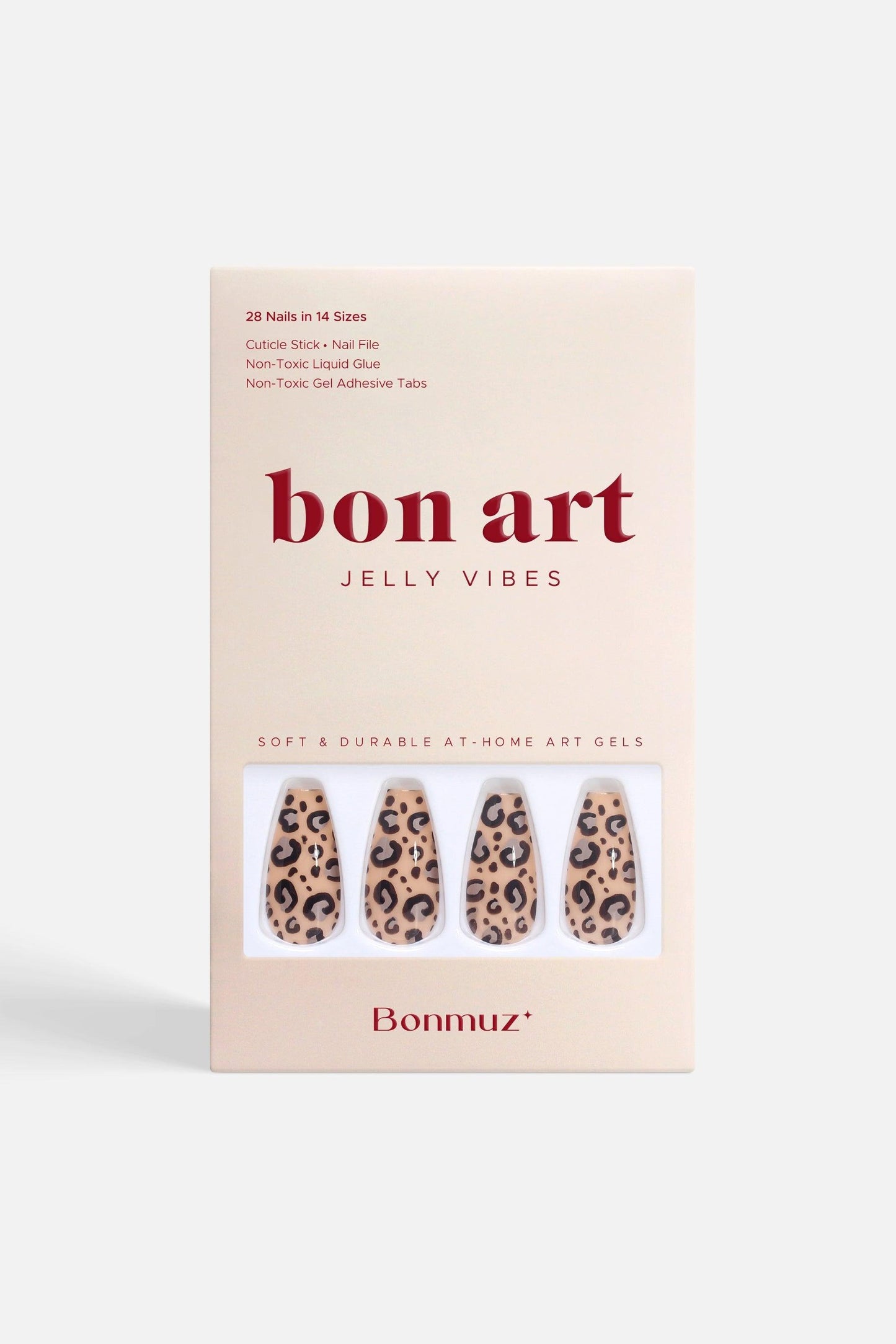 Urban Jungle - Gold Animal Print Soft & Durable Press-On Nails (28 Pack) - Lovez Aqua© - Urban Jungle 1.0