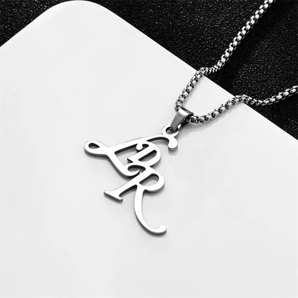 Women's Lana Del Rey Initials Silver Pendant Necklace - Lana Del Rey - 