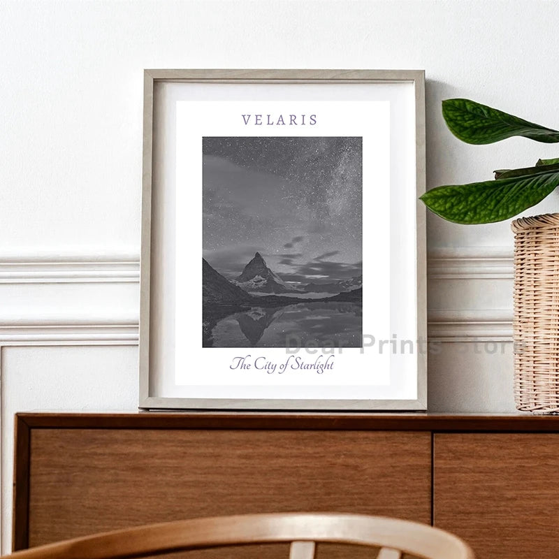 Sarah J Maas ACOTAR, Crescent City & Throne of Glass Landscape Wall Art Print - ACOTAR - 