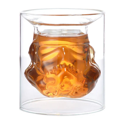 Disney Star Wars Storm Trooper Helmet Shaped Wine Decanter & Optional Glass Set - Lovez Aqua© - Glass