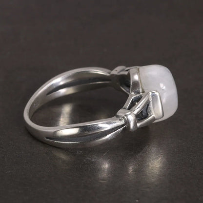 Twilight Real S925 Sterling Silver Bella Swan Natural Moonstone Ring - Twilight - 