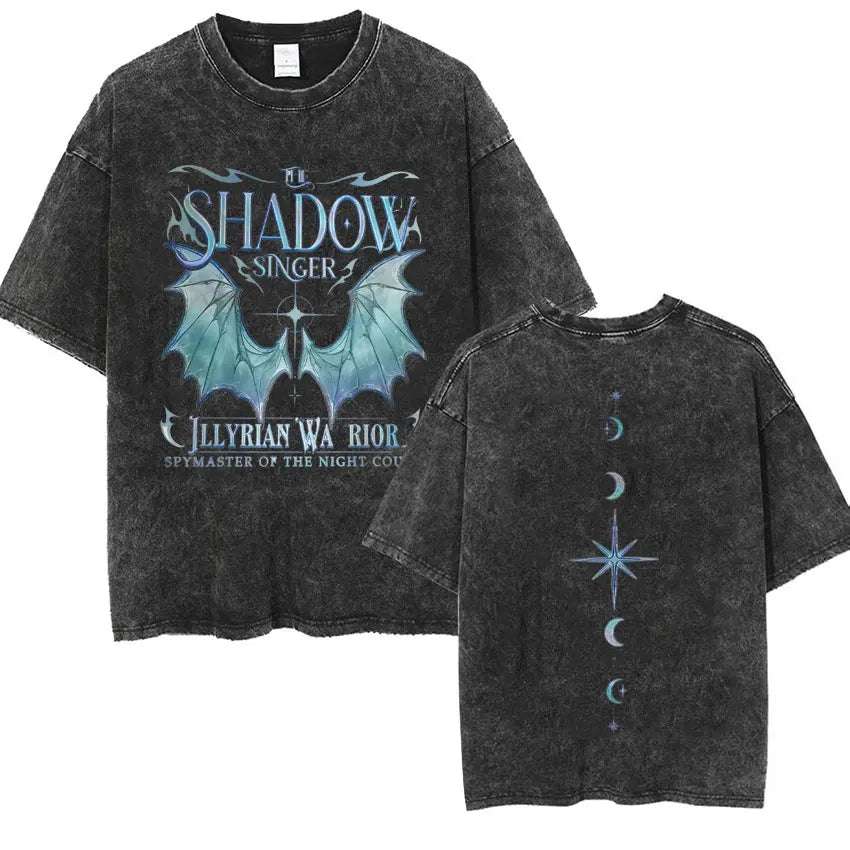 The Bat Boys Rhysand, Azriel & Cassian ACOTAR Wingspan Distressed Unisex T-Shirt - Lovez Aqua© - 7 / XXL