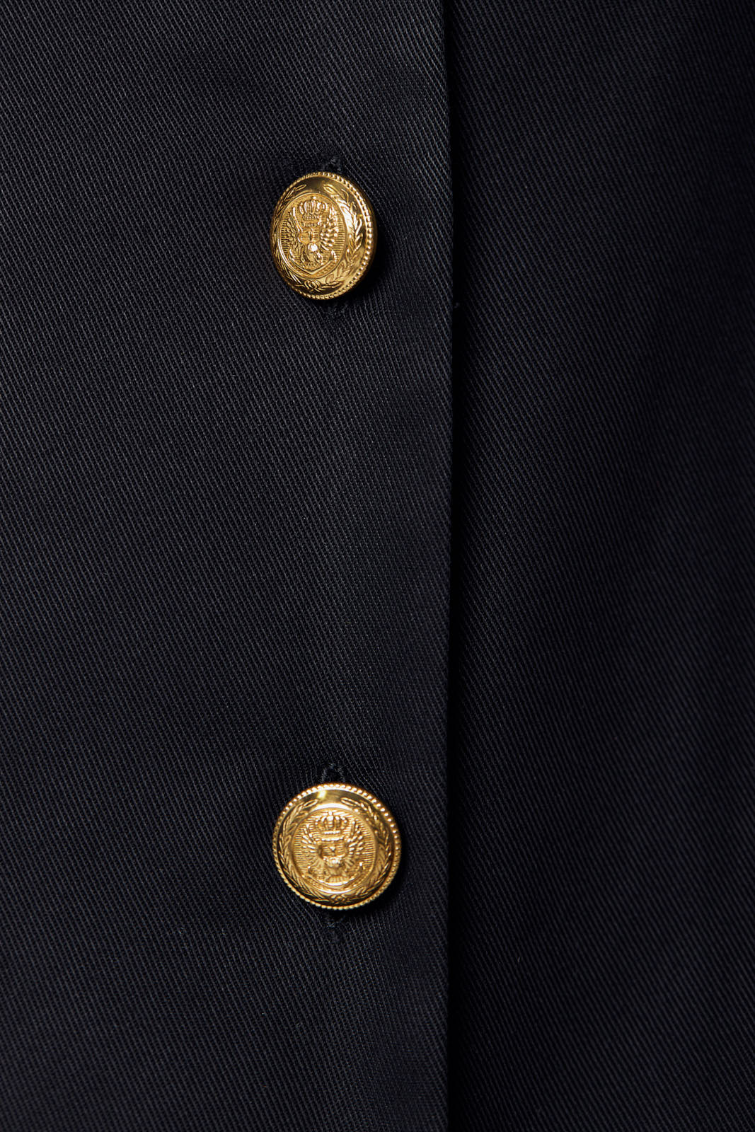 Women's Outdoor Black Linen Long Shirt Jacket with Gold Buttons - Lovez Aqua© - 