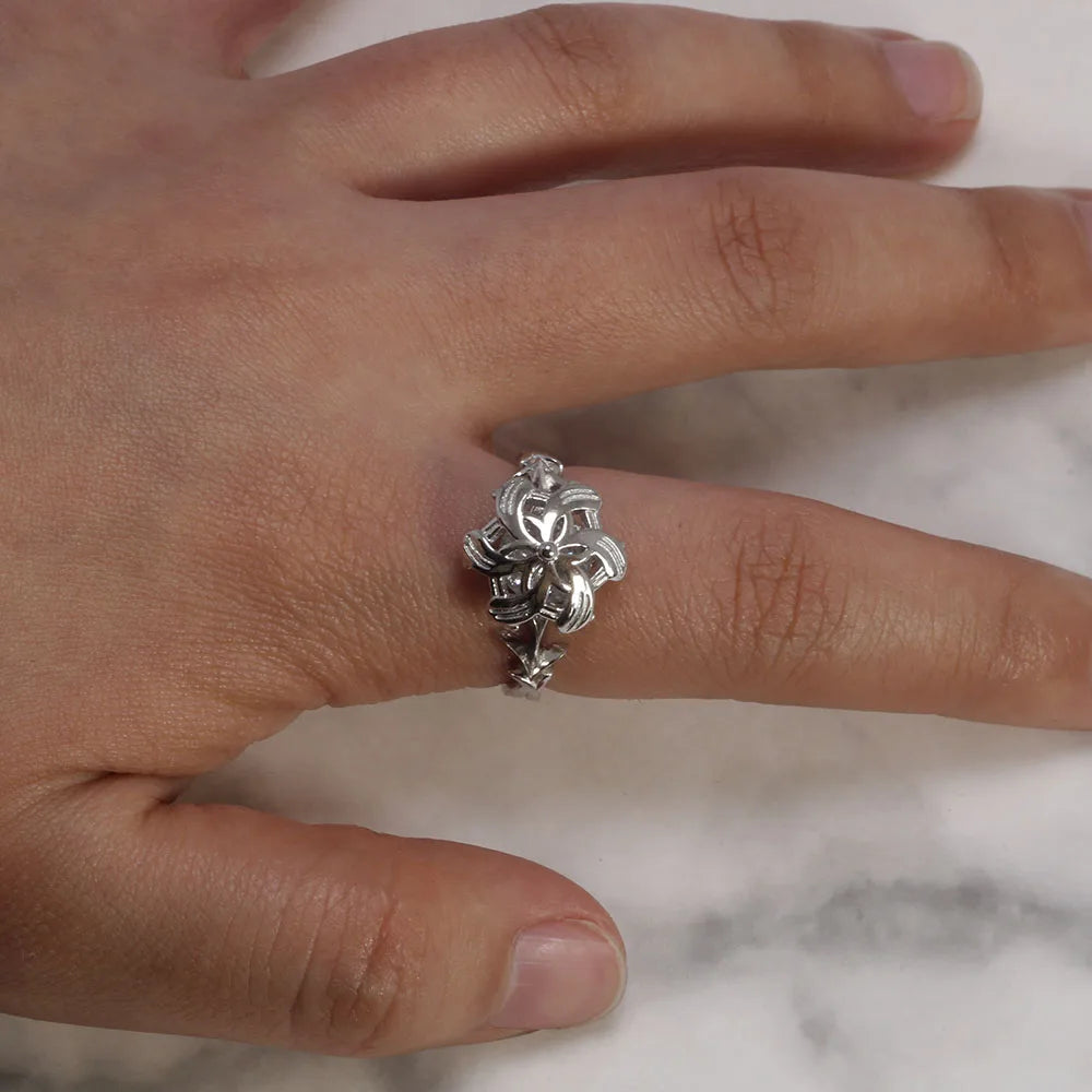 Real S925 Sterling Silver & Zircon LOTR Lady Galadriel Nenya The Ring of Adamant - Lord of the Rings - 