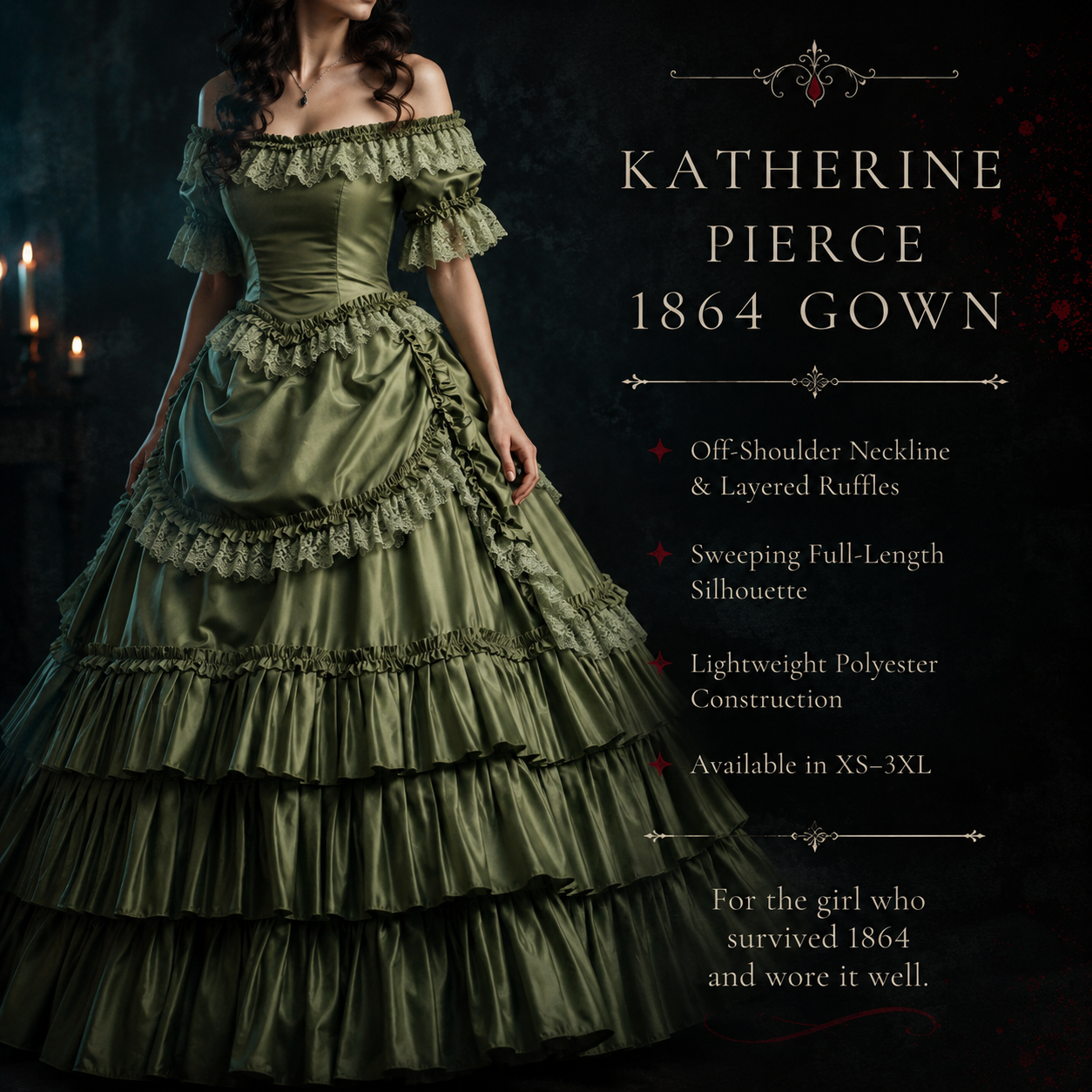 katherine pierce dress 1864 Green Gown Pork Pie Nicki Minaj small bodycon Color:champagne(photo color) cosplaydream Source Countries