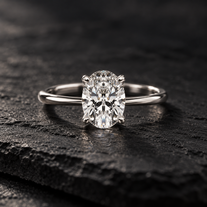 14K white gold engagement ring, oval diamond engagement ring, lab grown diamond ring, lab grown engagement ring, 1.5 carat diamond ring, 1 1/2 CTW diamond ring, oval solitaire ring, white gold solitaire ring, women’s engagement ring, diamond solitaire ring, oval cut diamond ring, 14K gold diamond ring, lab created diamond ring, four prong diamond ring, proposal ring, bridal jewelry, fine jewelry, white gold bridal ring, classic engagement ring, solitaire engagement ring