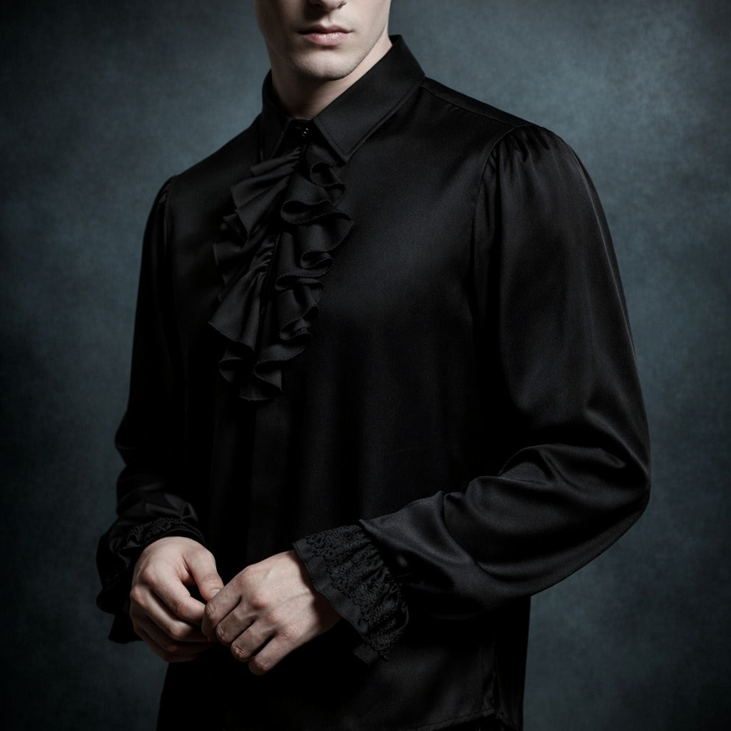 Victorian Renaissance Pirate Ruffled Sleeve Unisex Medieval Shirt