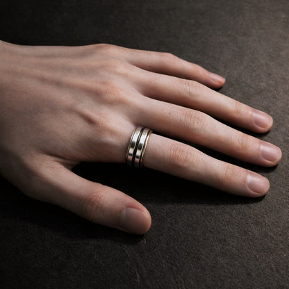 Supernatural 925 Sterling Silver Dean Winchester Ring with Family Business Engraving