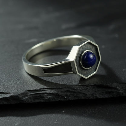 The Vampire Diaries Klaus Mikaelson Lapis Lazuli & Sterling Silver Daylight Ring