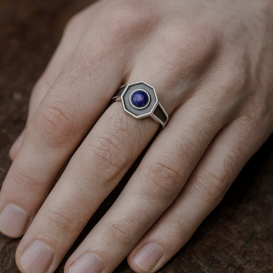 Klaus Mikaelson The Vampire Diaries Lapis Lazuli & Sterling Silver Daylight Ring
