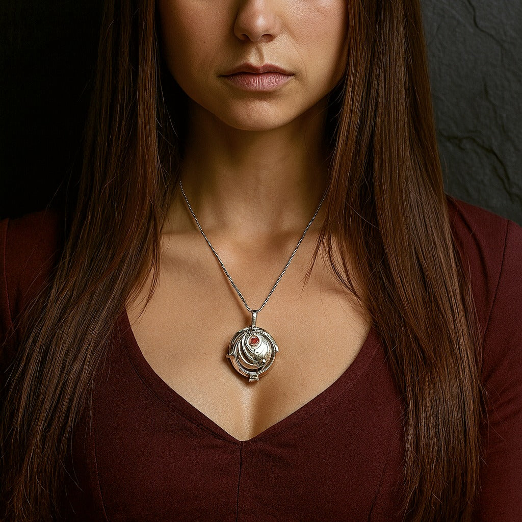 Elena Gilbert Vervain Necklace | The Vampire Diaries Sterling Silver Locket Replica