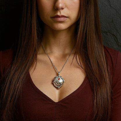 Elena Gilbert Vervain Necklace | The Vampire Diaries Sterling Silver Locket Replica