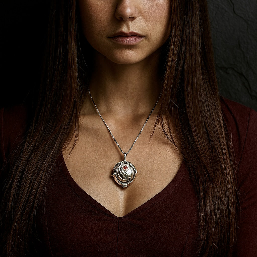 925 Sterling Silver Vampire Diaries Elena Gilbert Vervain Locket Necklace